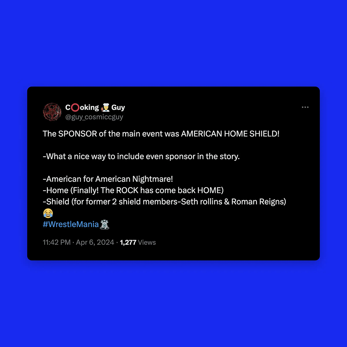 Tweet from fan of AHS