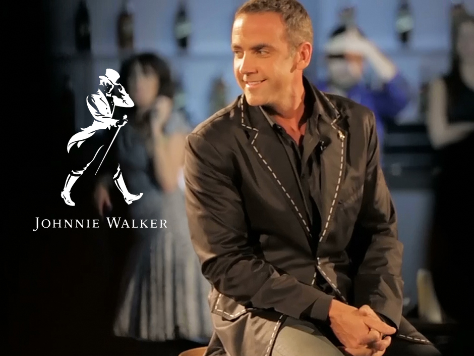 Example of a Johnnie Walker brand message