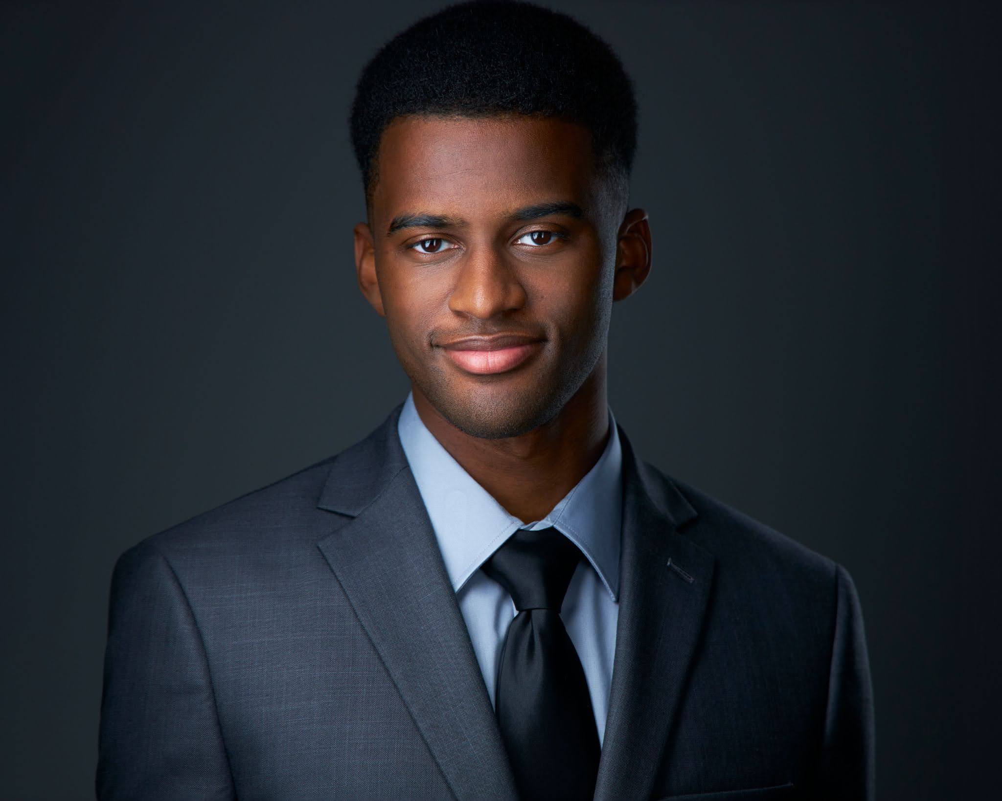 professional portrait of kaden jackson, junior data analyst at chemistry agency